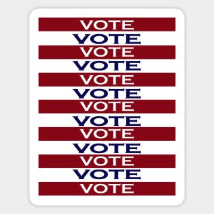 VOTE Red White Blue Sticker